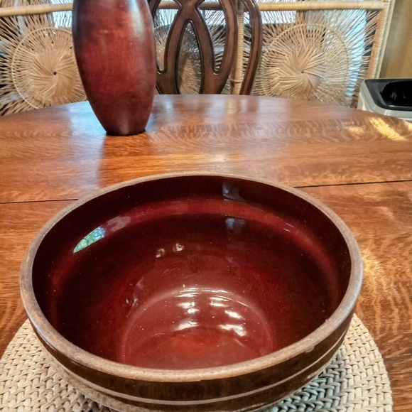 Vintage Glazed Stoneware Mixing Bowl-USA 9 - Picture 3 of 7